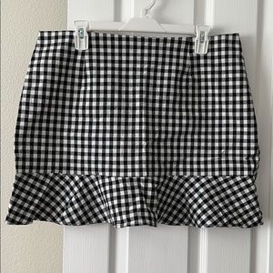 Charlotte Russe Gingham Mini Skirt